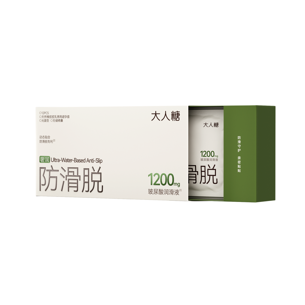 大人糖·防滑脱安全套 1200mg玻尿酸 奢润款